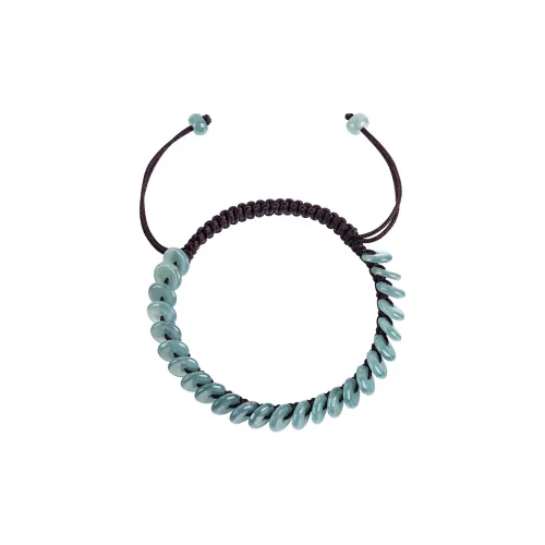 Long Fu Glutinous Jade Jadeite Woven Lanyard Bracelet Exam And Beckenbauergraduate Success Unisex