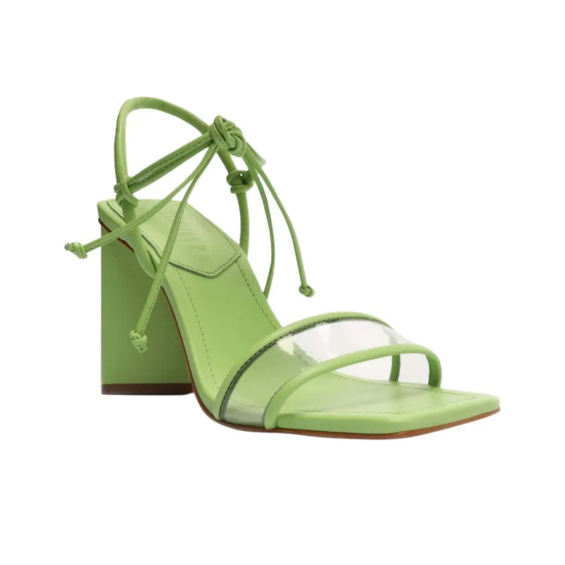 Schutz Gianna Strap Sandals 10cm Women's Green-2