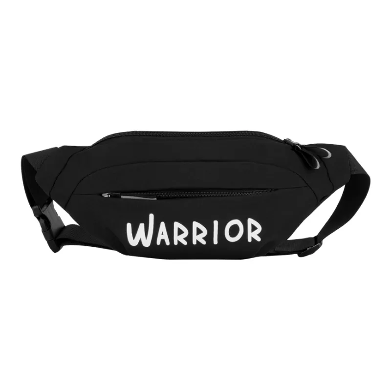 Warrior Nylon Sling Bag Crossbody Bag Shoulder Bag Unisex Black White-0
