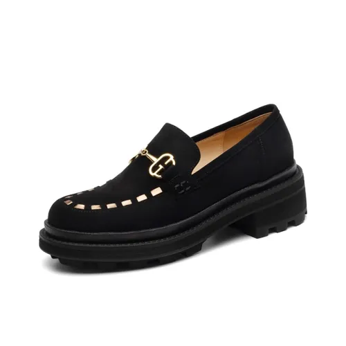 GirlZhi Loafers Women's Black