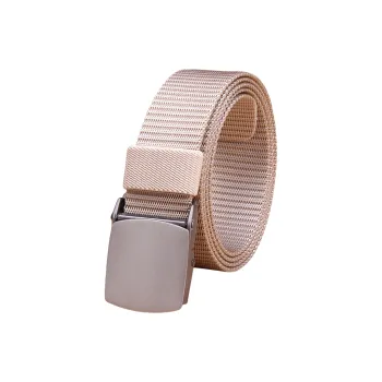 Emperor Penguin Automatic Buckle Quick Dry Tactical Outdoor Hypoallergenic Canvas Leather Belts Men's Width 3CM