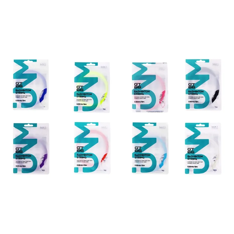 JNM Stretch Type Badminton Racket Strings Multicolor High Strength Nylon-0