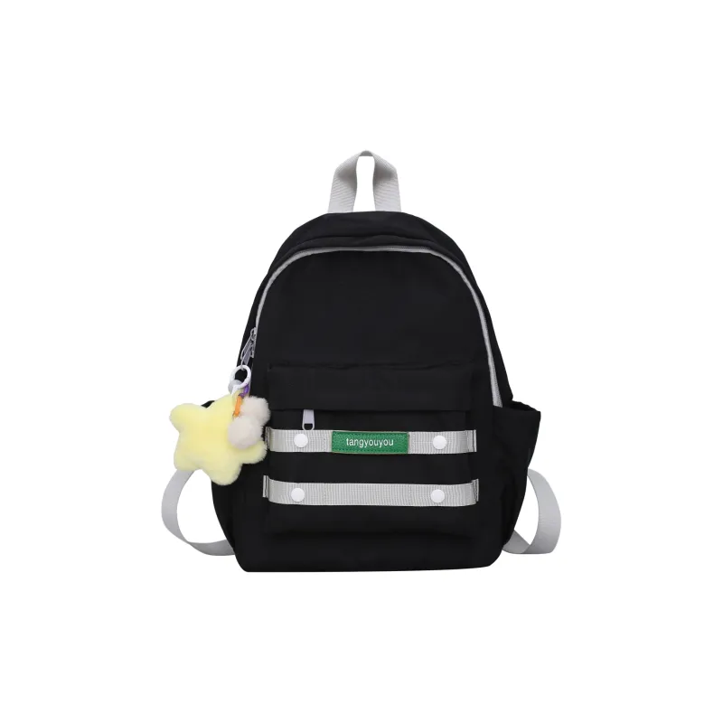 KAKAXI Nylon Backpack Unisex Black/Green/Gray/Purple/Pink/Yellow/Orange-0