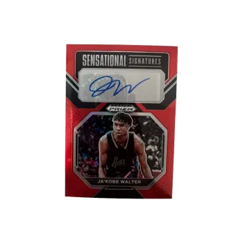 PANINI 2023 Prizm Ja'Kobe Walter, Signed 35/125 Series, Red Fold, Card Pass Sports Cards 1 Pc