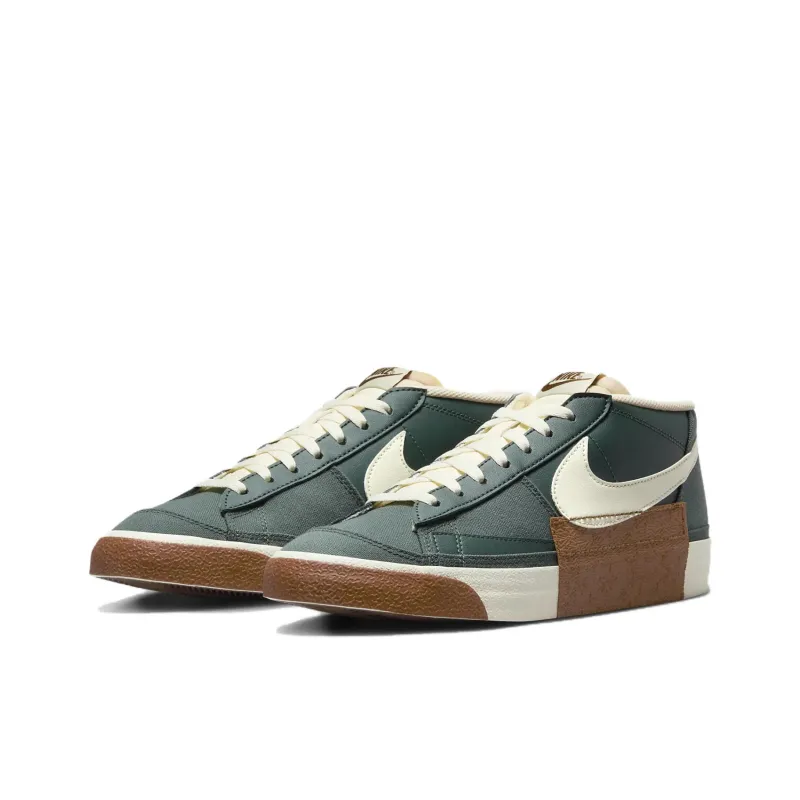 Nike Blazer Low Pro Club Vintage Green Light British Tan Gum Dark Brown Coconut Milk-2