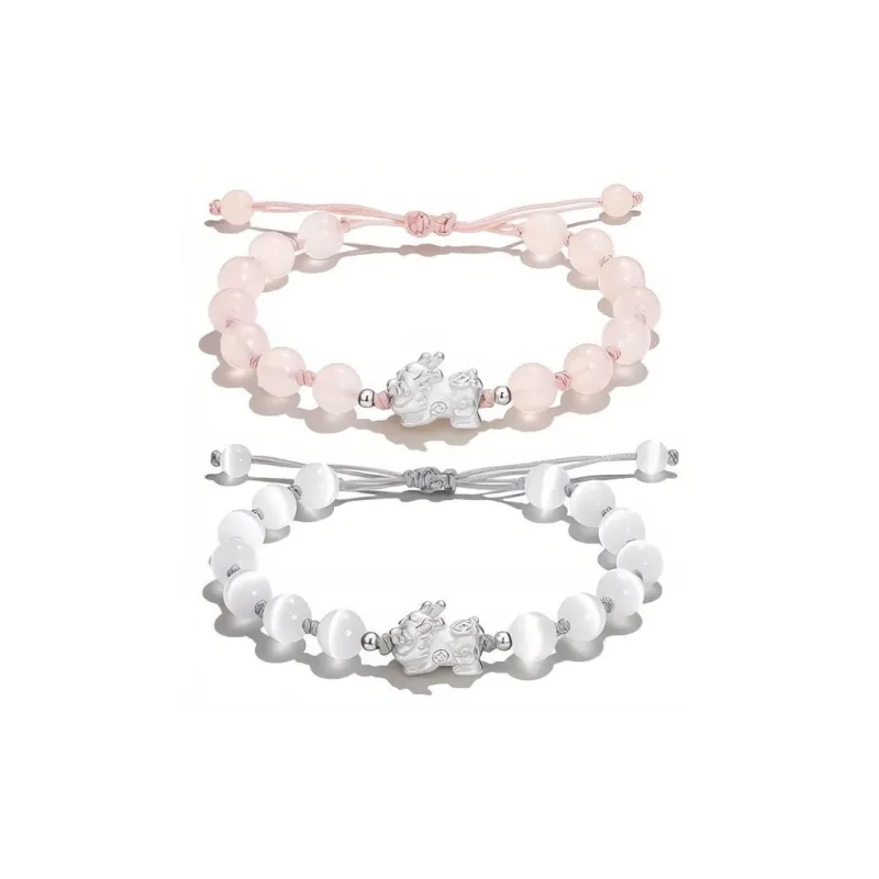 JUICY GRAPE Colored Glaze Jade Bracelets Unisex-5