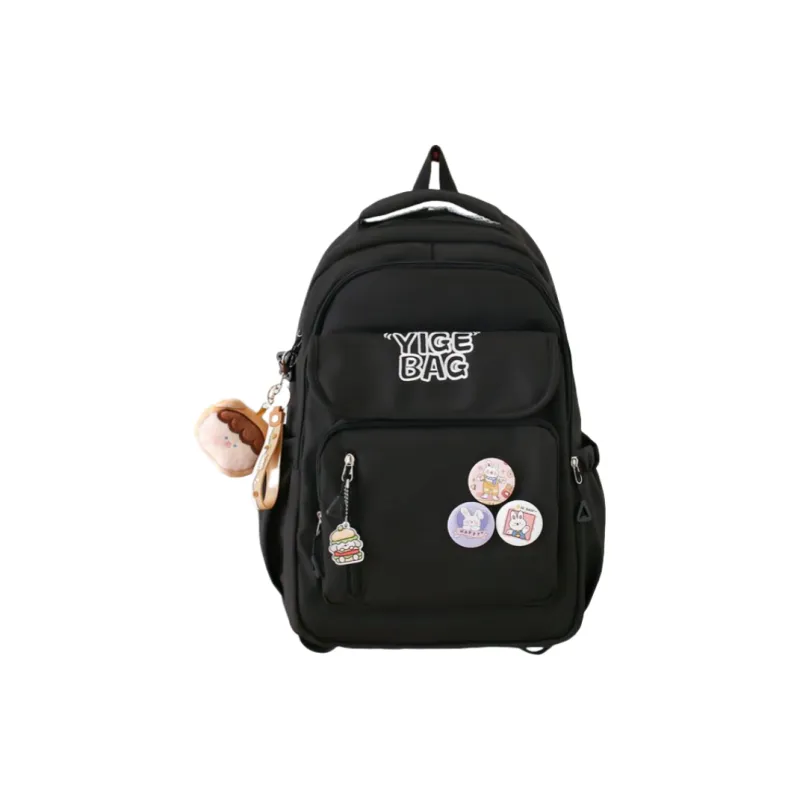 Cwatcun Nylon Backpack Regular Unisex Yellow/Blue/White/Black-6