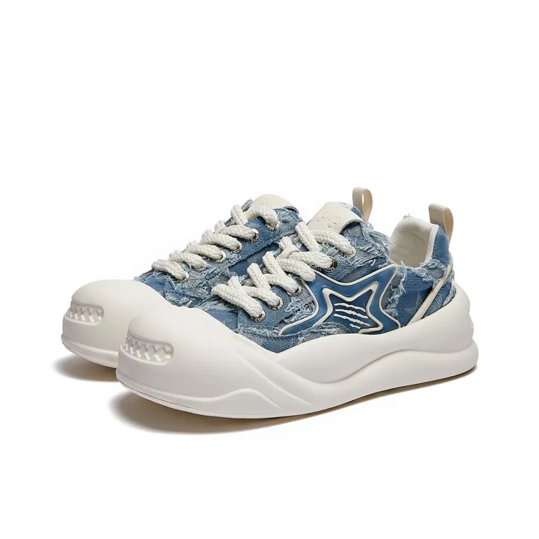 G+G Skateboard Shoes Unisex Low Top White-1