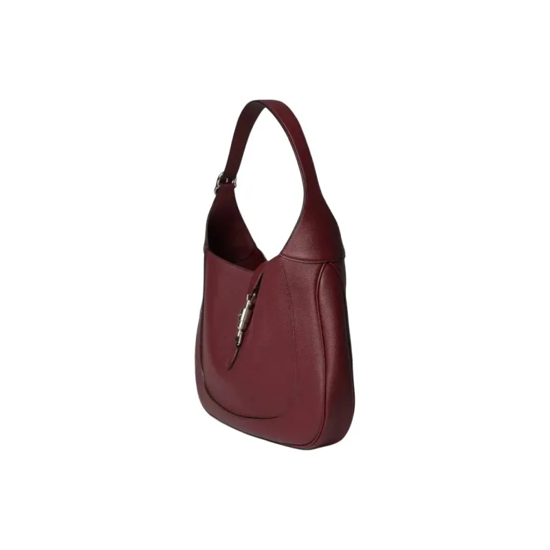 GUCCI Grained Soft Leather Handbag Shoulder Bag Large Size Men's Red-2