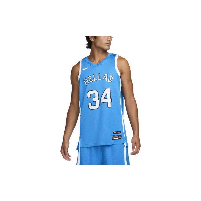 Nike Giannis Antetokounmpo Greece Limited Road Men's Nike Basketball Replica Jersey-2