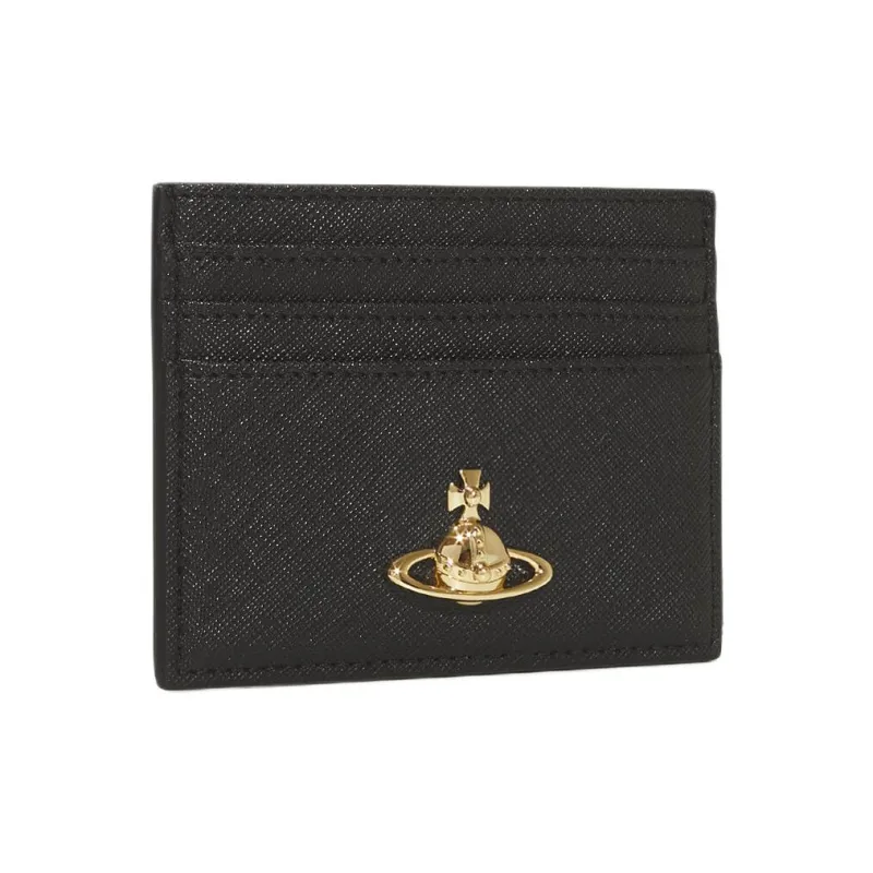 Vivienne Westwood Recycled Polyester Cotton With Polyurethane Card Holder Women's Black-1