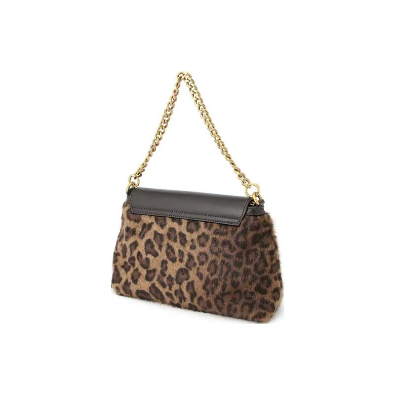 GUESS Polyester With Polyurethane Chain Crossbody Bags Women's Leopard-3