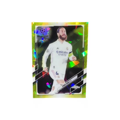 Topps Champions League CHROME Sapphire Real Madrid Spain Big Paris Ramos Soccer Star Card Pass Sports Cards 1 Pc