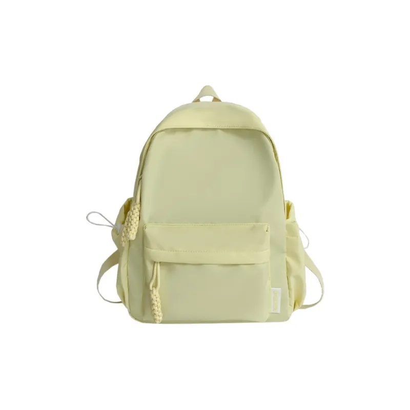 Banyanu Composite Cloth Backpack Unisex White/Black/Yellow/Green/Pink-9