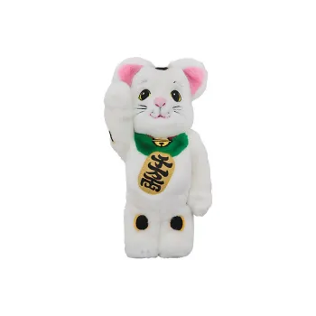 BE@RBRICK Beckoning Cat Costume White