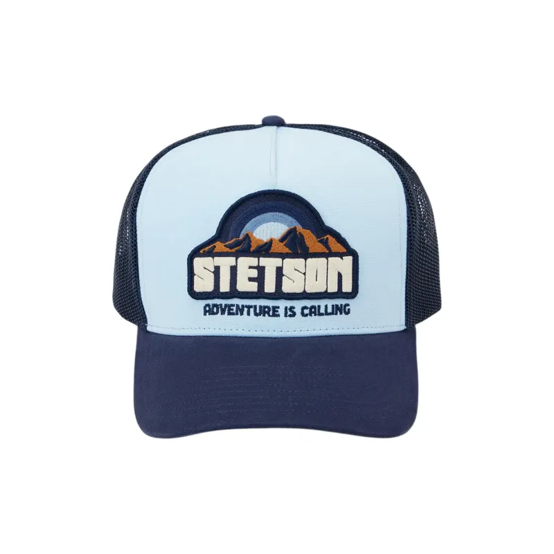 STETSON Polyester Cotton Baseball Caps Unisex Blue-1