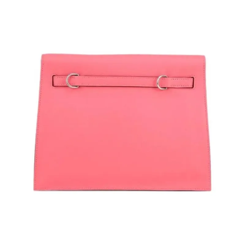 HERMES Kelly Danse Swift Leather Handheld Crossbody Bag Shoulder Bag Regular Women's 8W Rose Azalea New Lip Balm Powder-3