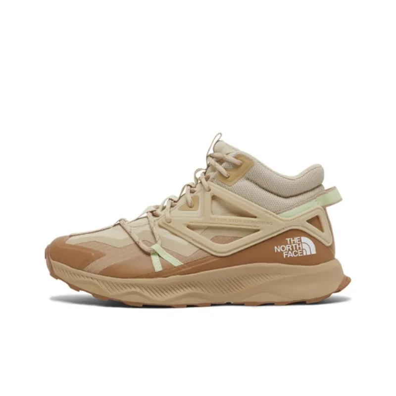 THE NORTH FACE Oxeye Wear resistant And Waterproof Mid Top Outdoor Shoes Women's Khaki-0