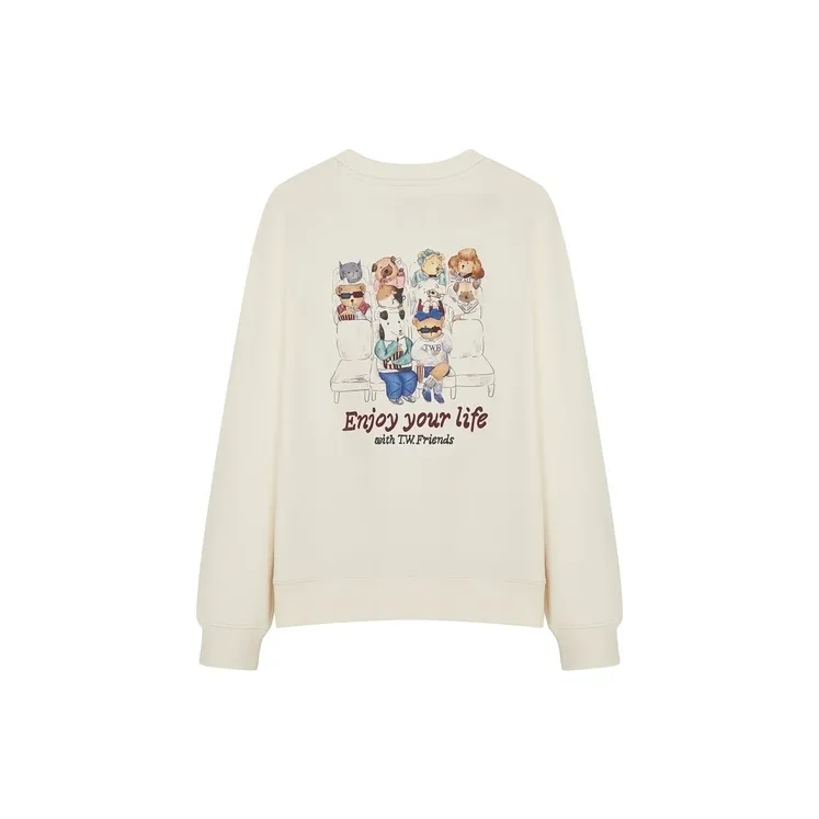 Teenie Weenie Sweatshirt Women's Ivory-1