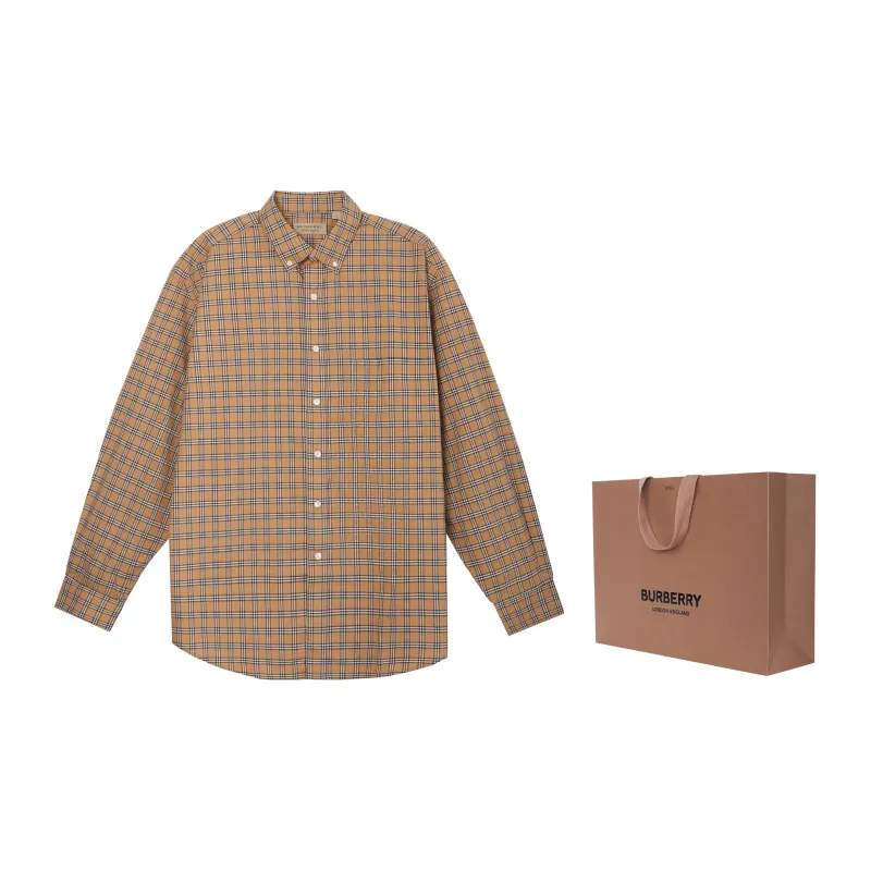 Burberry Small Scale Check Cotton Shirt-2