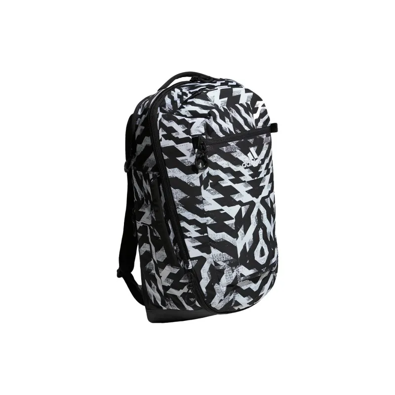 Adidas Polyester Backpack Regular Unisex Black White-2