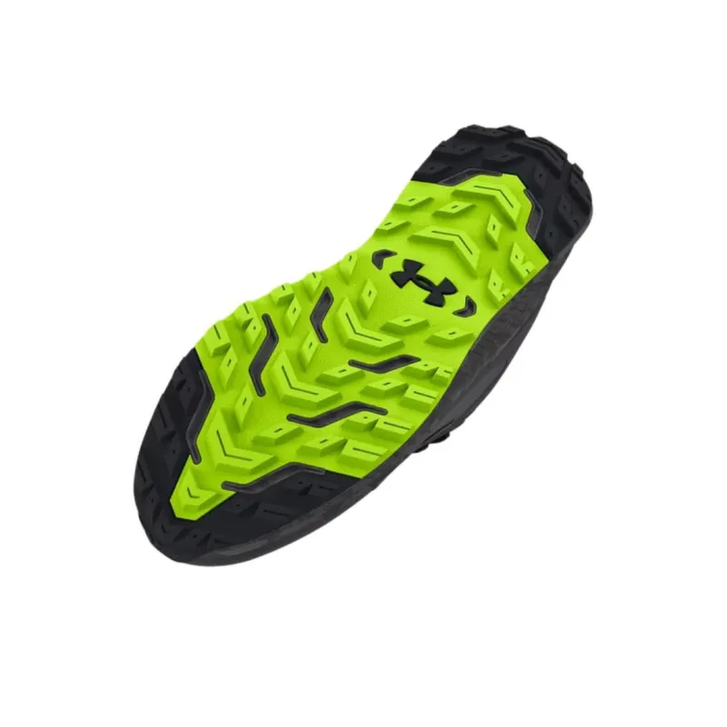 Under Armour Charged Bandit Trail 3 Wear-Resistant Low-Top Casual Running Shoes Unisex Black Yellow-4