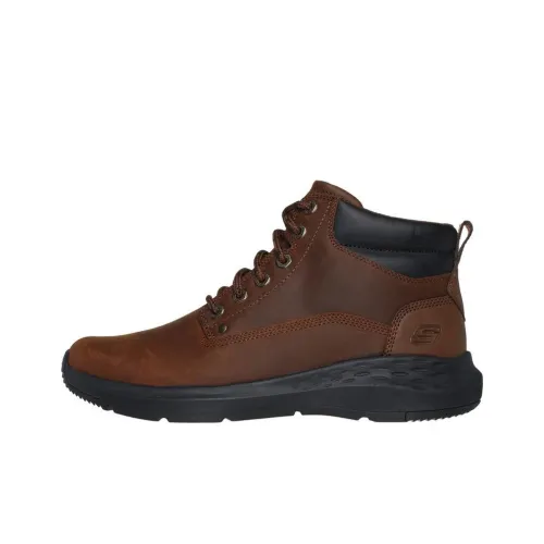 Skechers Relaxed Fit Outdoor Shoes Men Mid-Top Brown