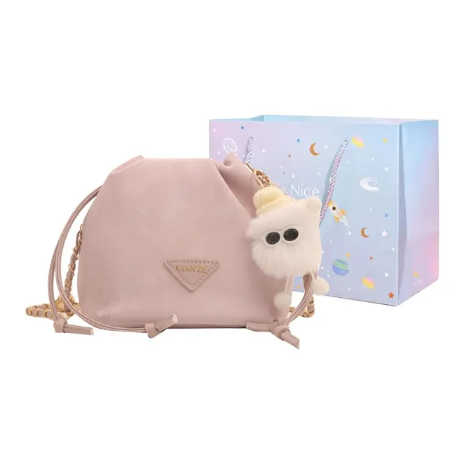 GOX PU Shoulder Bag Regular Women's White/Black/Purple/Coffee/Pink-37