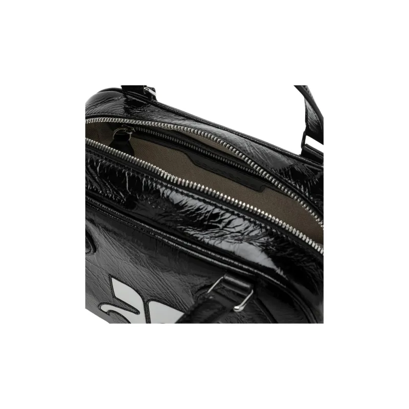 COURREGES Reedition Bowling Zip Up Top Handle Bag-3