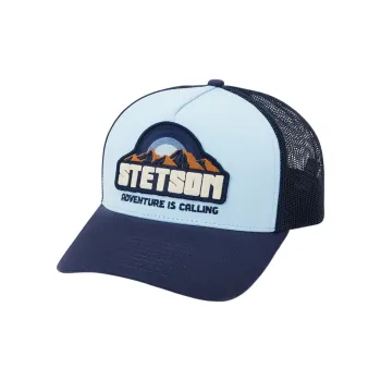 STETSON Polyester Cotton Baseball Caps Unisex Blue