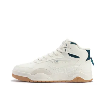361° Xingran 4 Coverage High Top Skateboard Shoes Men's White Green