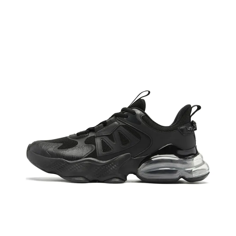 QIAODAN North Pluto 3.0 Cushioning Anti Slip And Wear Resistant Low Top Running Shoes Men's Black Iron Gray-0