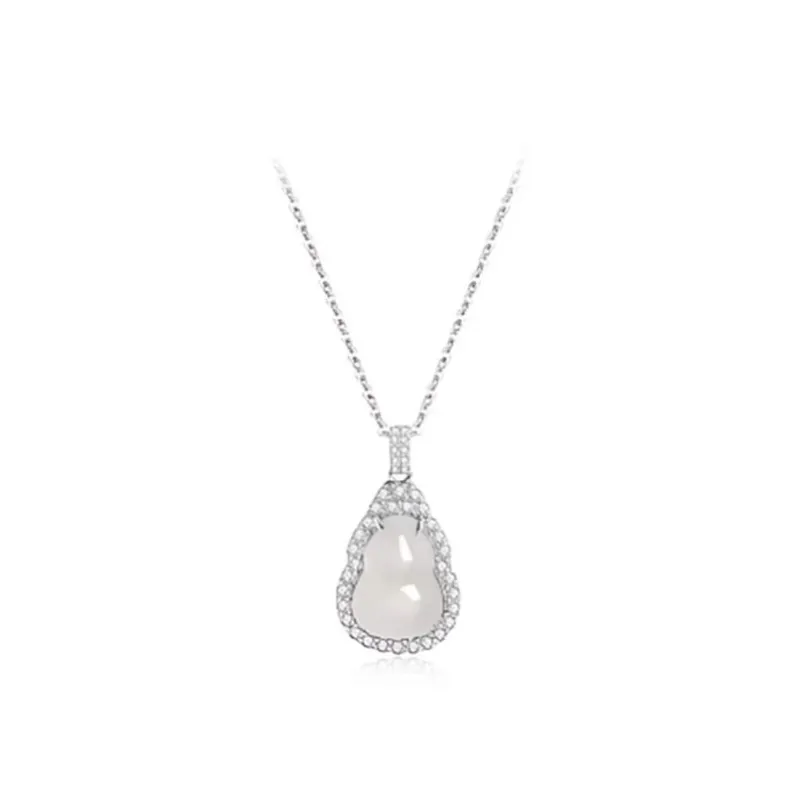 Zhongzhao Jewelry Chalcedony Necklaces Unisex-2