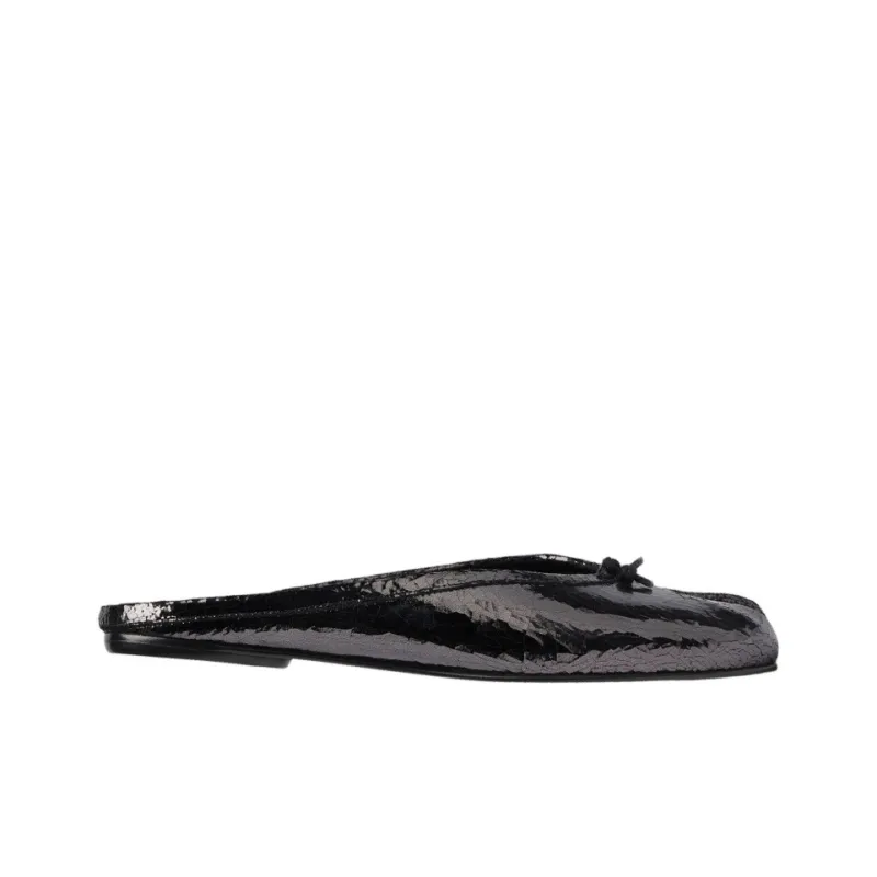 Maison Margiela Tabi Rubber Sole Slip Resistant Wrap toe Slippers Women's Black-1
