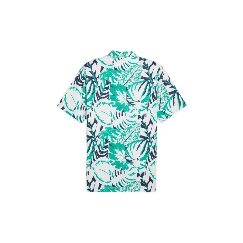 PUMA x PALM TREE CREW PALM TREE SS24 Palm Glitch Polo Shirt Men's Shiny Green - Fresh Mint-1