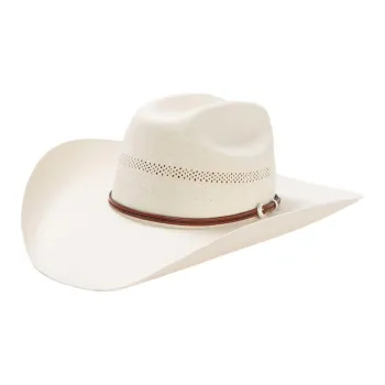 STETSON Leather Straw Denim Sun Protection Hats Unisex Beige
