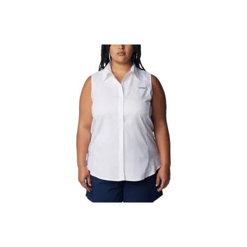 Columbia PFG Tamiami Shirts Women's White