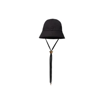 VERSACE Cotton Bucket Hats Men's Black