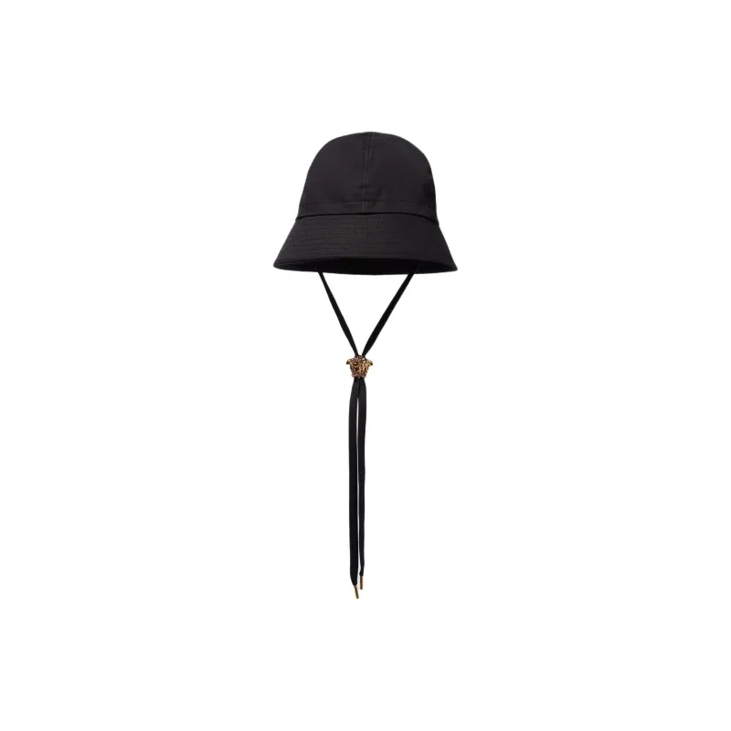 VERSACE Cotton Bucket Hats Men's Black-0