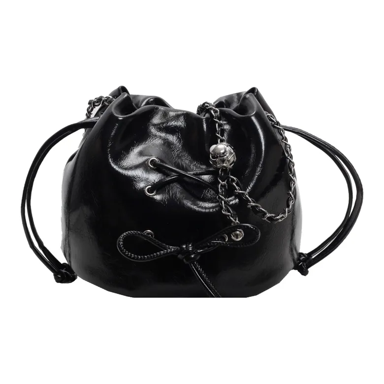 OTA PU Shoulder Bag, Crossbody Bag Women's Ecru/Silver/Black/Red-12