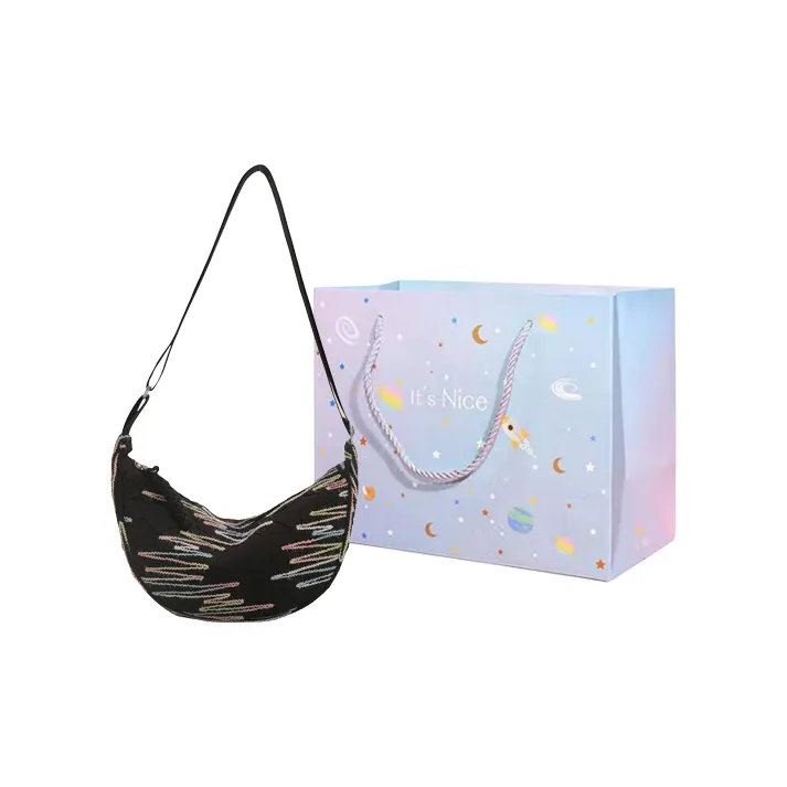 GOX Pu Shoulder Bag Women's White/Black/Yellow/Pink-5