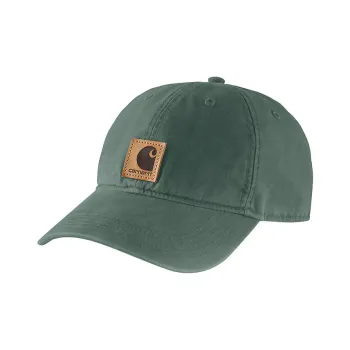 Carhartt Cotton Cow Leather Baseball Caps Unisex Green