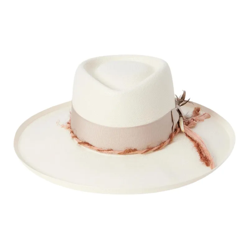STETSON Straw Sun Protection Hats Women's White-1