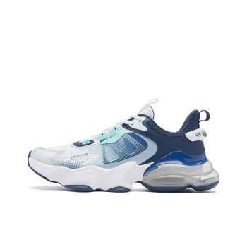 QIAODAN North Pluto 3.0 Cushioning Anti-Slip And Wear-Resistant Low-Top Running Shoes Men's Jordan White Dream Blue