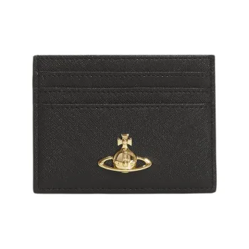 Vivienne Westwood Recycled Polyester Cotton Blend With Polyurethane Card Holder Women's Black