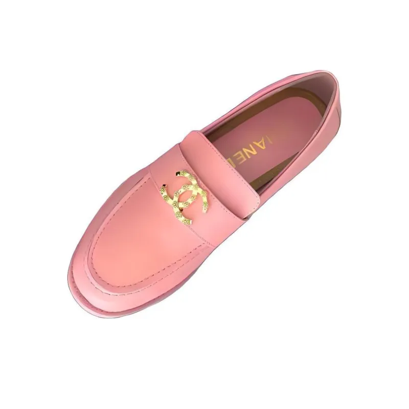 CHANEL Loafers Women's Pink-0