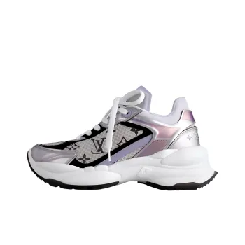 LOUIS VUITTON Run 55 Low Top Casual Shoes Women's Purple
