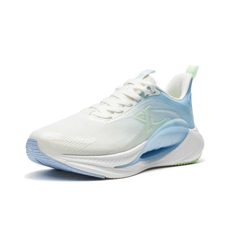 XTEP Hydrogen Wind 7.0 Cushioning Breathable Low Top Running Shoes Men's White Blue Box Included-2