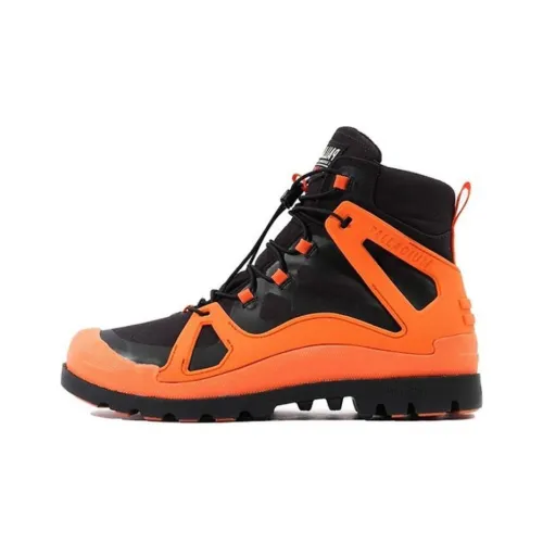 Palladium Pampa Water-Resistant Slip-Resistant Mid-Top Outdoor Shoes Men's Bright Orange