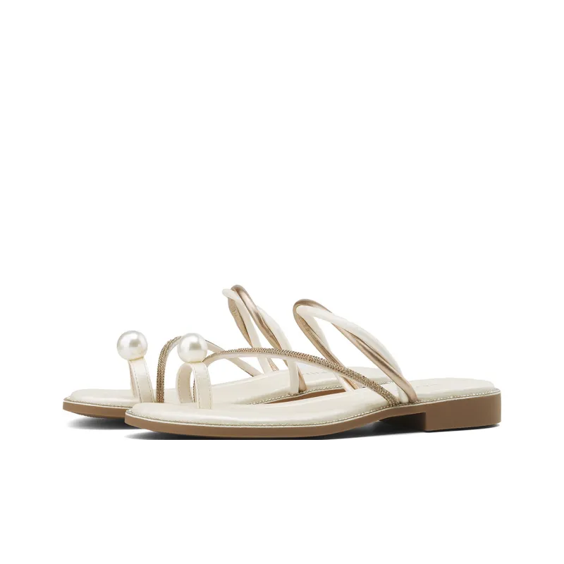 DAPHNE Flip Flops Women's Apricot-2